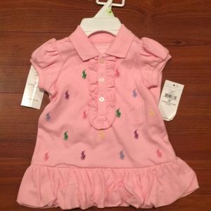 Ralph Lauren 3M Baby Girl Polo Shirt & Skirt Set